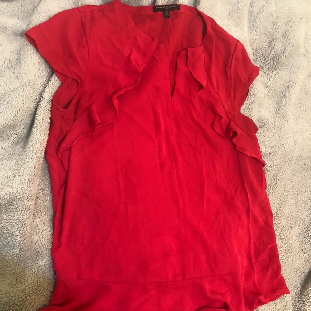 Banana Republic cap sleeve work blouse top - Picture 1 of 5